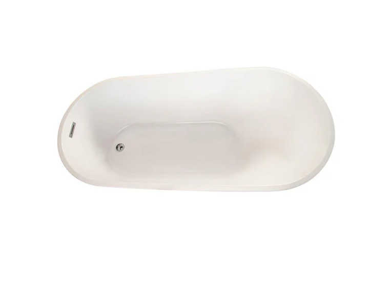 Contemporary Oval Sloped Design Soaking Tub by Altair