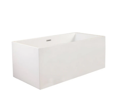 Sleek, Contemporary Square Design Freestanding Bathtub by Altair