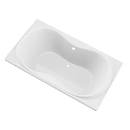 Whisper 36 x 72 Rectangular Soaking Bathtub with Reversible Drain