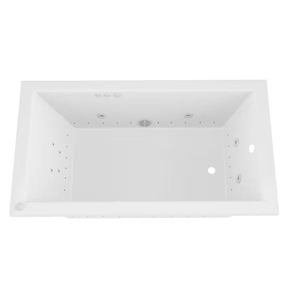 Sapphire 60 in. x 42 in. Rectangular Whirlpool and Air Bathtub with Left Drain and VS Jets and Aroma in Glossy White