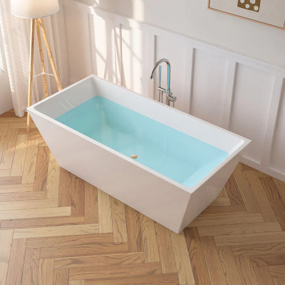Flatbottom Freestanding Soaking Bathtub by Vanity Art