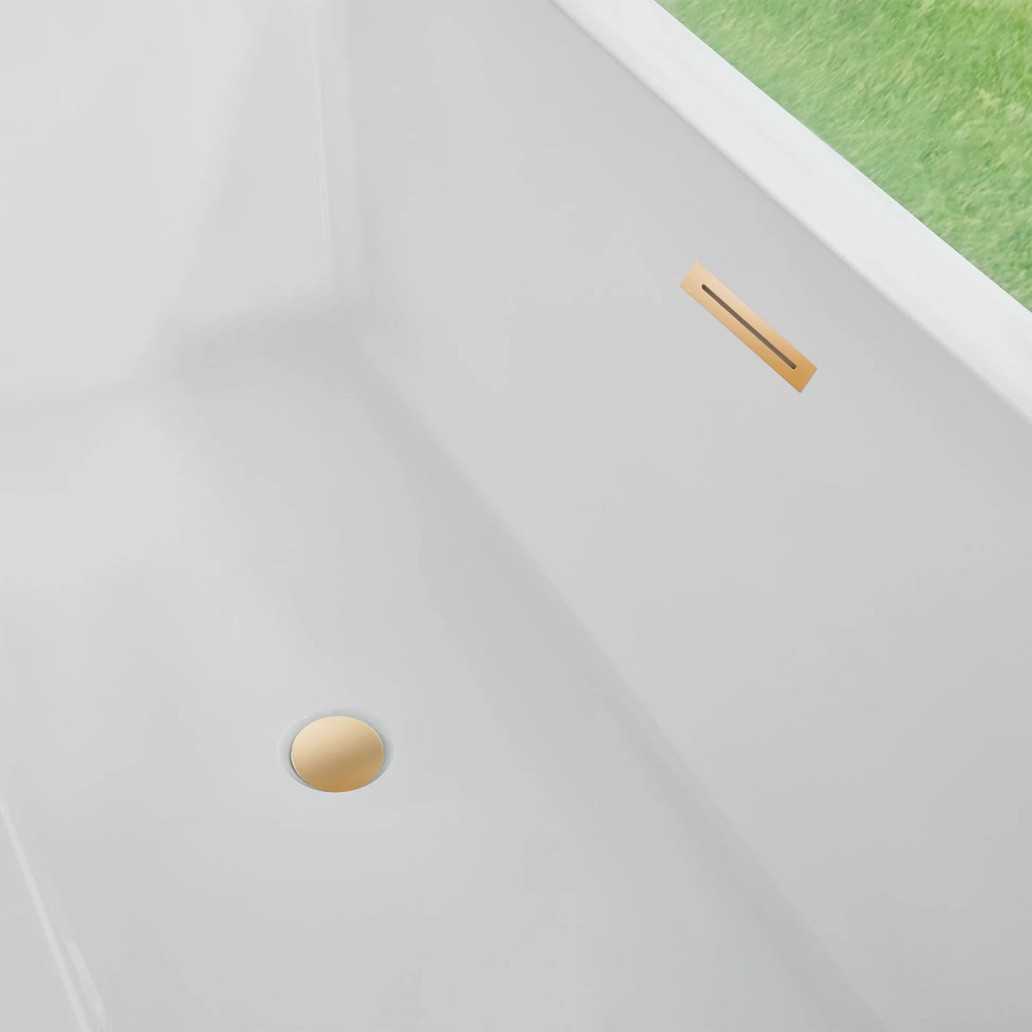 Flatbottom Freestanding Soaking Bathtub in White by Vanity Art