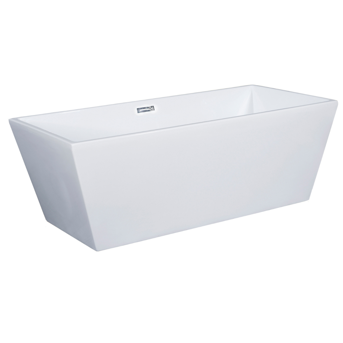 Popular Choice Rectangular Free Standing Soaking Bathtub by Alfi