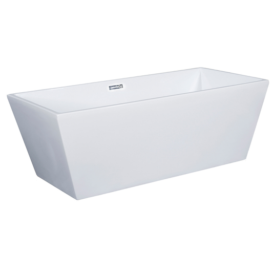 Popular Choice Rectangular Free Standing Soaking Bathtub by Alfi