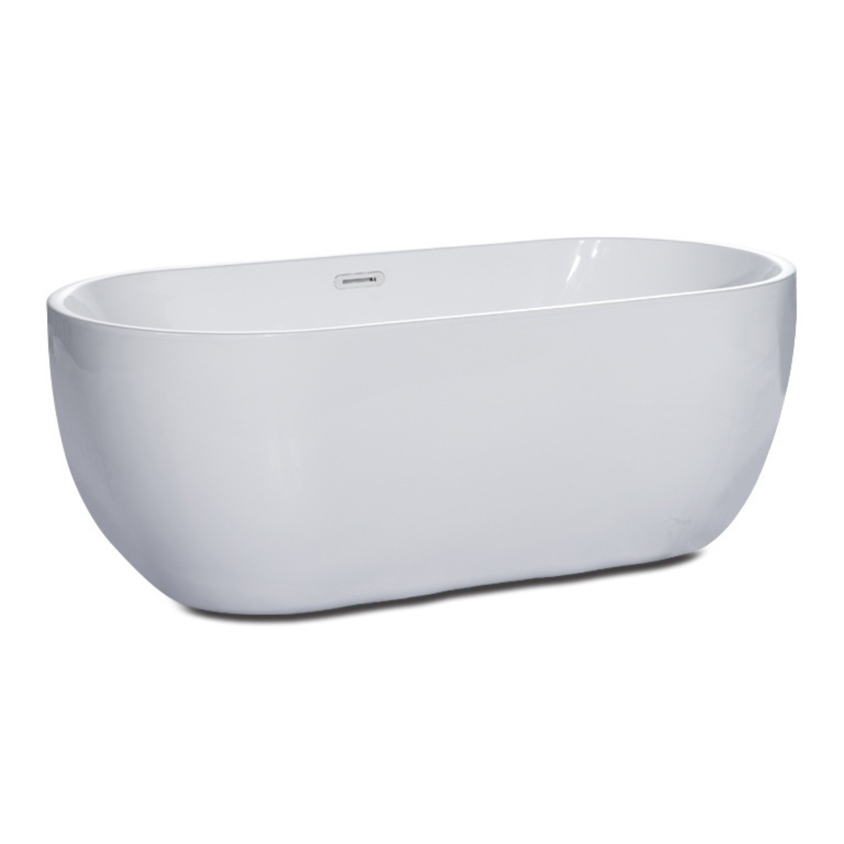 Deeper than Standard Immersion. Oval Soaking Bathtub by Alfi