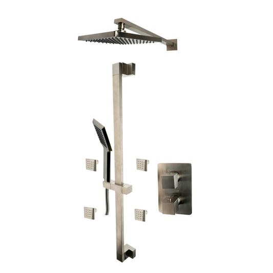3 Way Thermostatic Shower Set with Body Sprays by Alfi