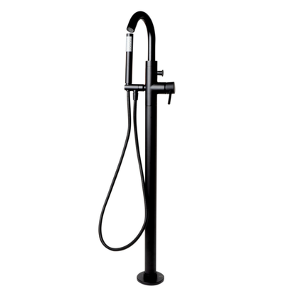 Floor Mount Tub Filler with Shower Head Polished/Brushed by Alfi