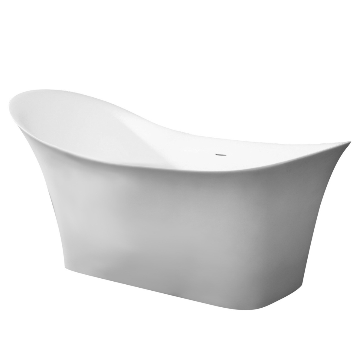 Soaking Slipper Bathtub Solid Surface by Alfi
