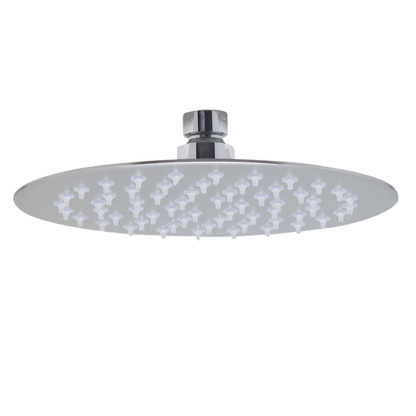 Round Thin 8 Inch Shower Head With Rain Drops by Alfi