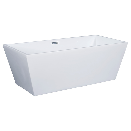 Rectangular Free Standing Soaking Bathtub by Alfi