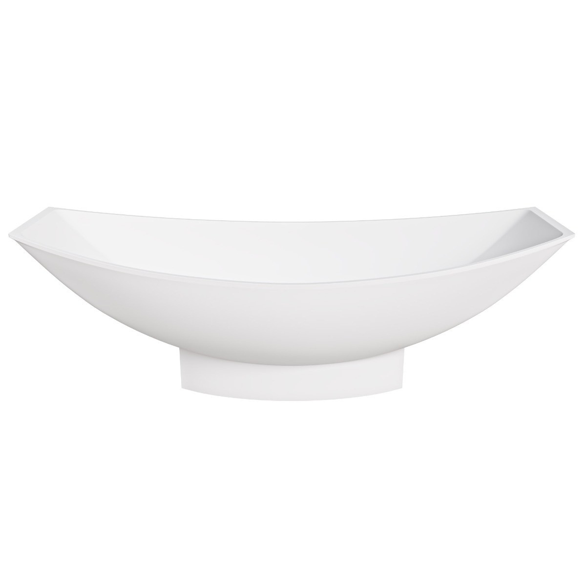 70" Solid Surface Resin Free Standing Hammock Style Bathtub by Alfi