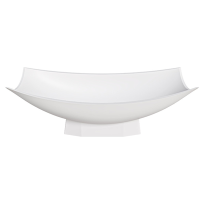 71" Solid Surface Resin Free Standing Hammock Style Bathtub by Alfi