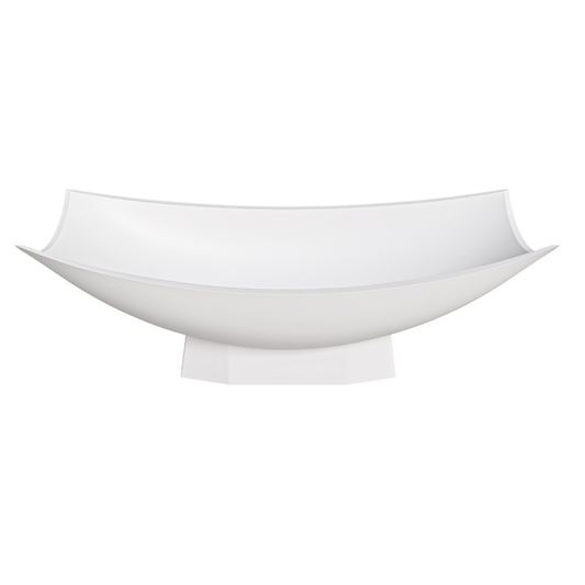 71" Solid Surface Resin Free Standing Hammock Style Bathtub by Alfi