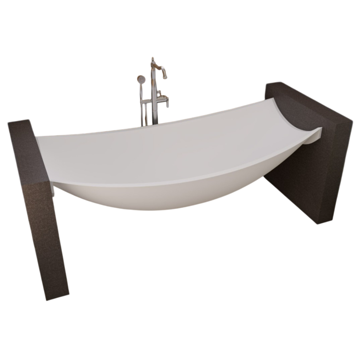 Suspended Wall Mounted Hammock Bathtub by Alfi