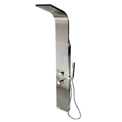 Modern Stainless Steel Shower Panel with 2 Body Sprays by Alfi
