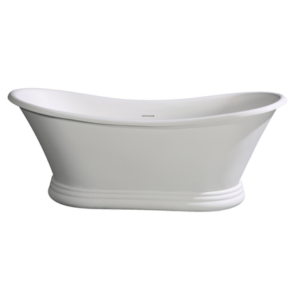 Pedestal Solid Surface Resin Bathtub by Alfi