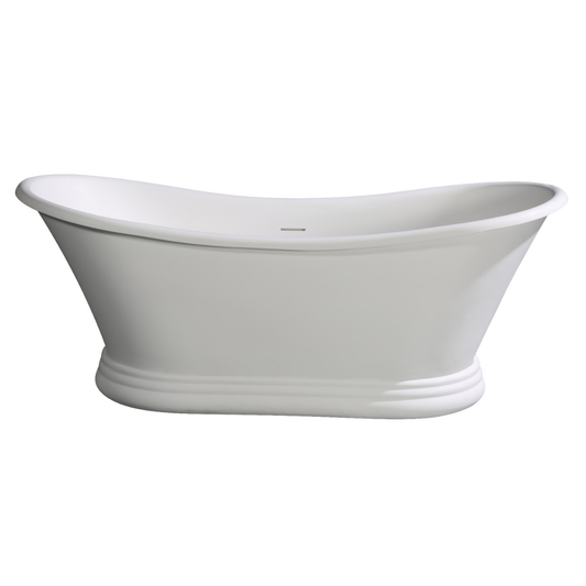 Pedestal Solid Surface Resin Bathtub by Alfi