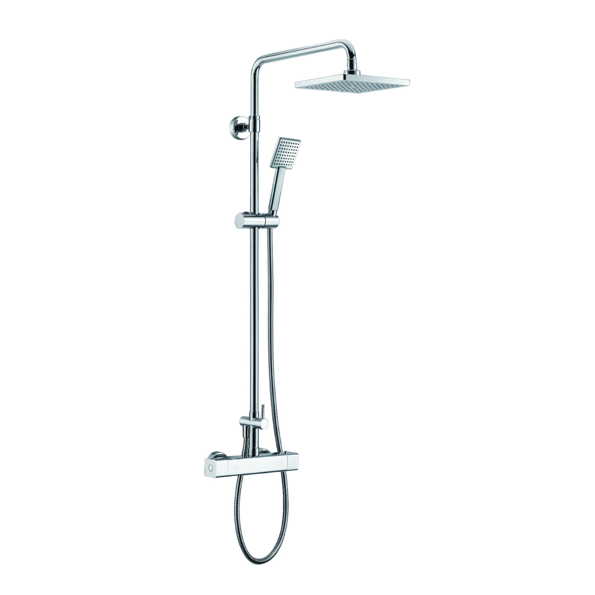 Square Style Thermostatic Exposed Shower Set by Alfi