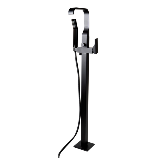 Floor Mount Tub Filler with Shower Head Polished/Brushed by Alfi