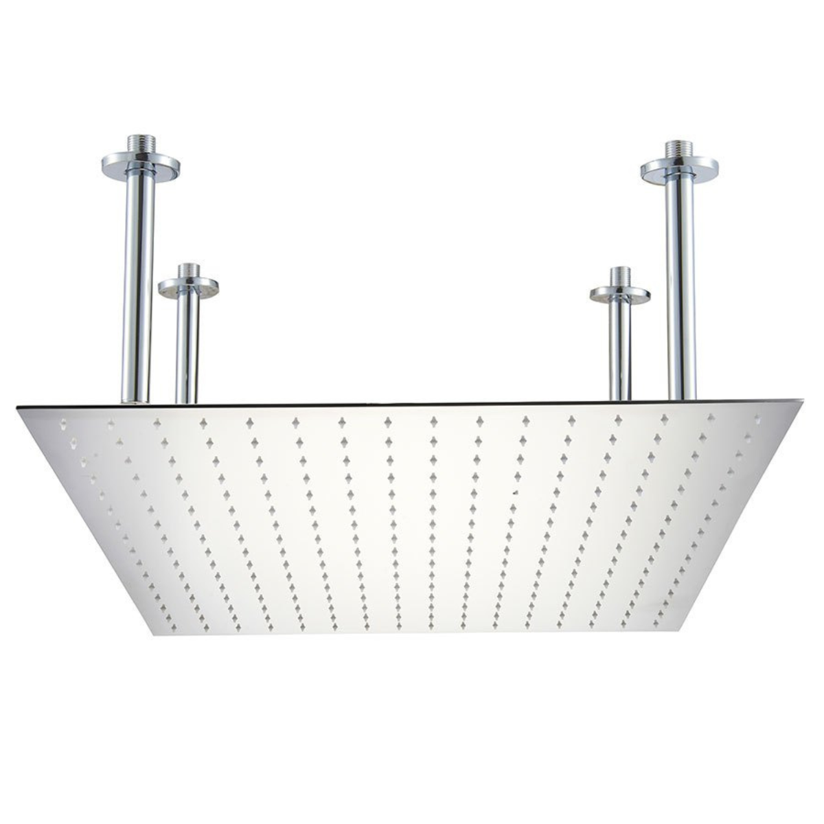 Square Ultra Thin Rain Shower Head Stainless Steel by Alfi