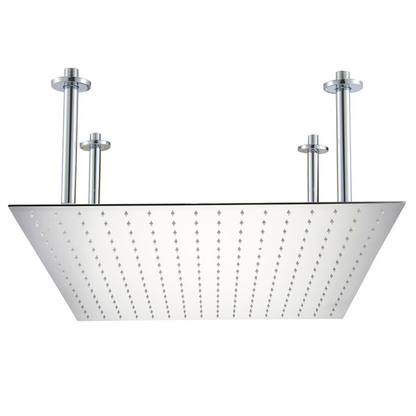 Square Ultra Thin Rain Shower Head Stainless Steel by Alfi