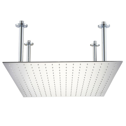 Square Ultra Thin Rain Shower Head Stainless Steel by Alfi