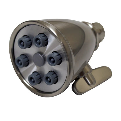 Small Round Showerhead with 6 Spray Jets - Solid Brass Construction with Adjustable Ball Joint by Whitehaus