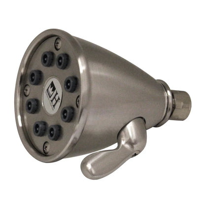Round Showerhead with 8 Spray Jets - Solid Brass Construction with Adjustable Ball Joint by Whitehaus