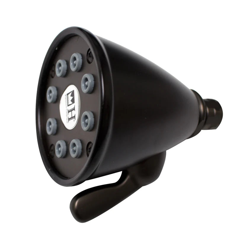 Round Showerhead with 8 Spray Jets - Solid Brass Construction with Adjustable Ball Joint by Whitehaus