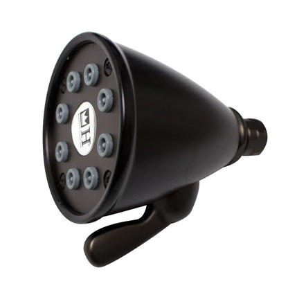 Round Showerhead with 8 Spray Jets - Solid Brass Construction with Adjustable Ball Joint by Whitehaus