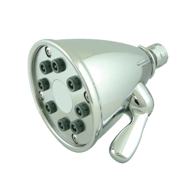 Round Showerhead with 8 Spray Jets - Solid Brass Construction with Adjustable Ball Joint by Whitehaus