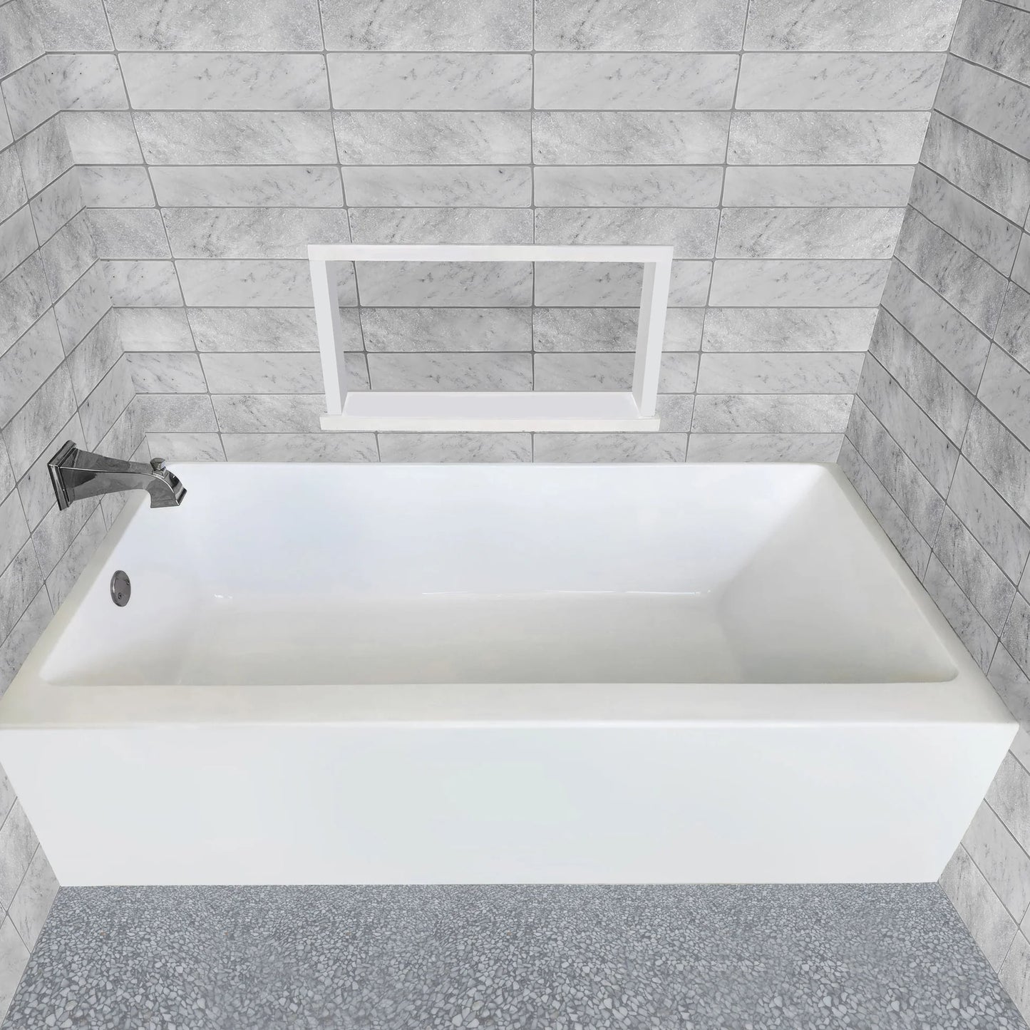ALCOVE SOAKING BATHTUB by Whitehaus