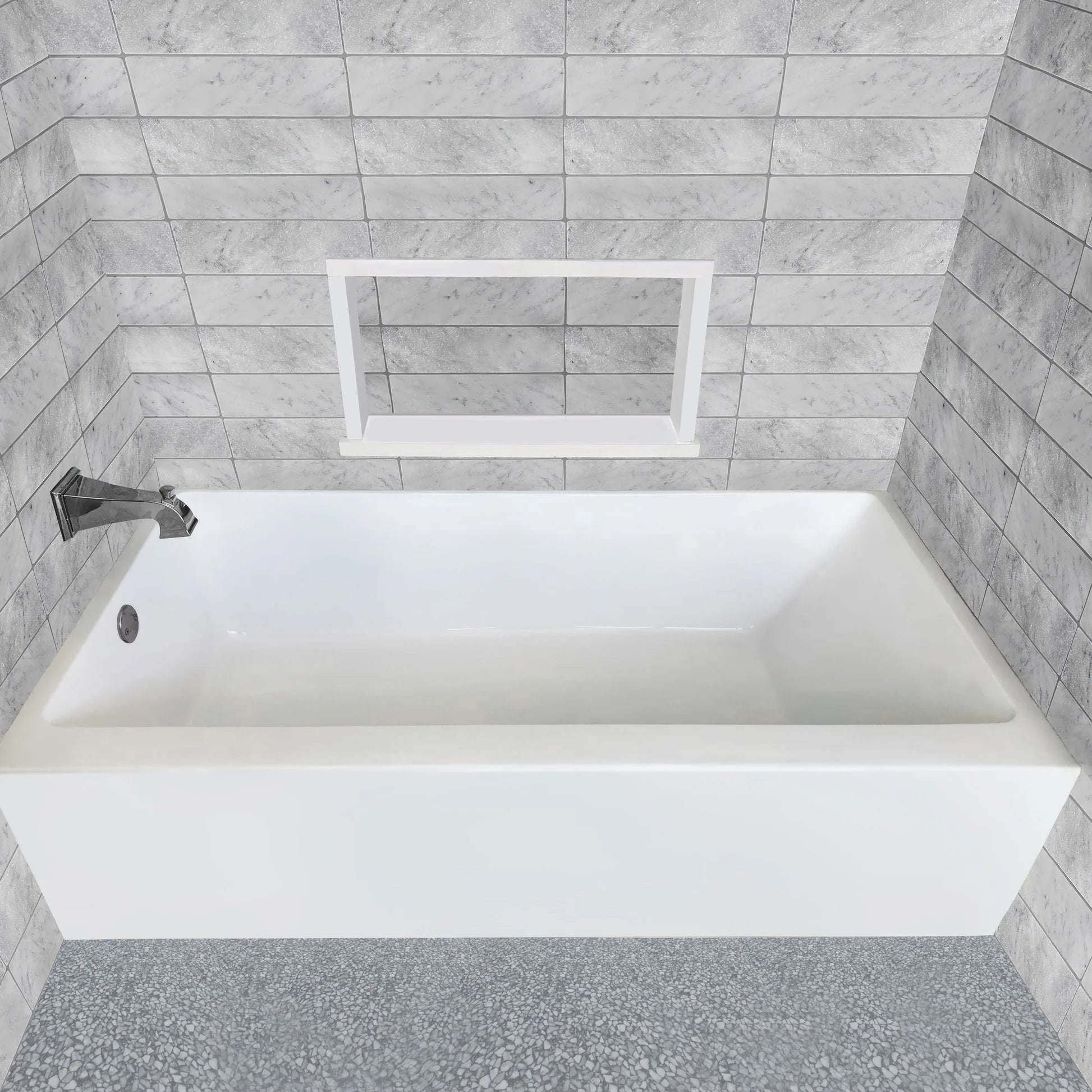 ALCOVE SOAKING BATHTUB by Whitehaus