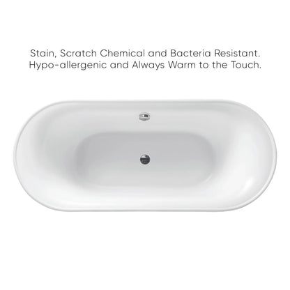 Elegant Double Ended Freestanding Bathtub – Modern Bathroom Luxury by Whitehaus