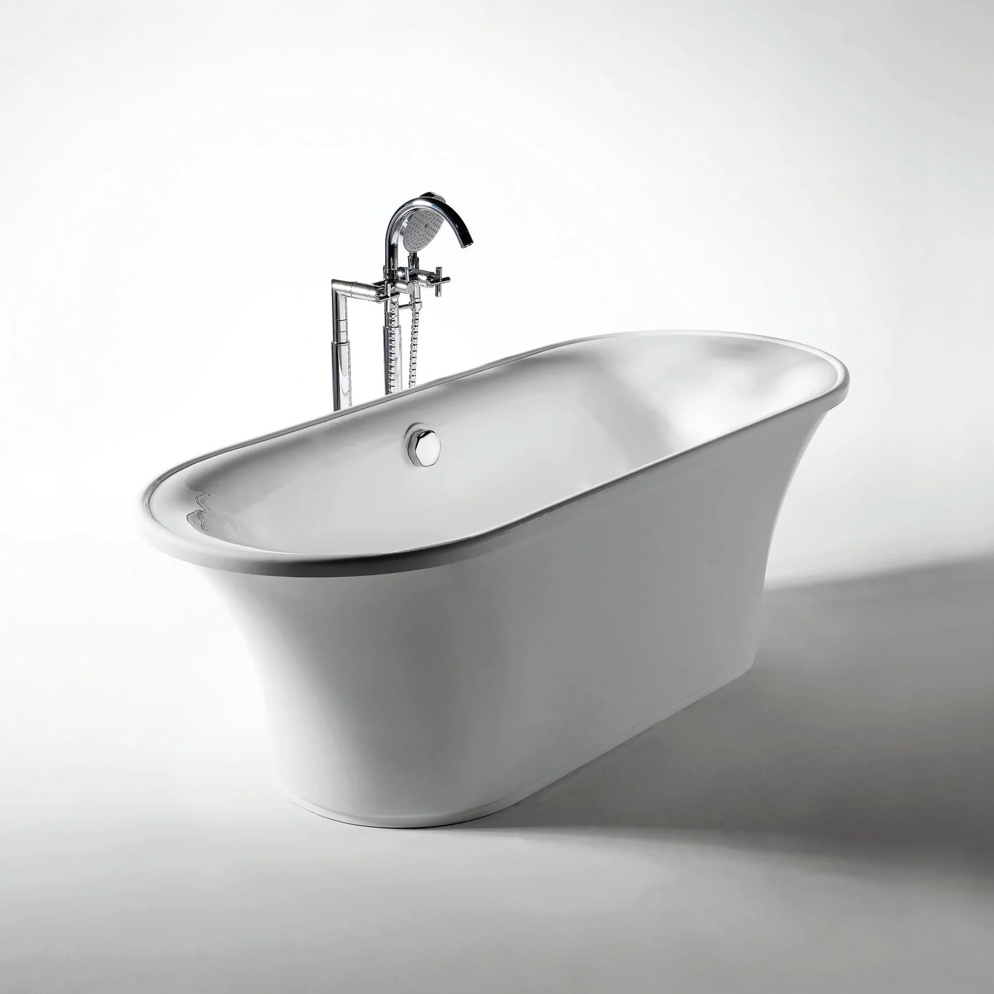 Elegant Double Ended Freestanding Bathtub – Modern Bathroom Luxury by Whitehaus