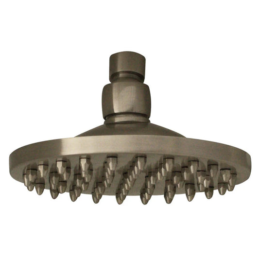 Round Rainfall Showerhead with 62 Spray Nozzles - Solid Brass Construction with Adjustable Ball Joint by Whitehaus