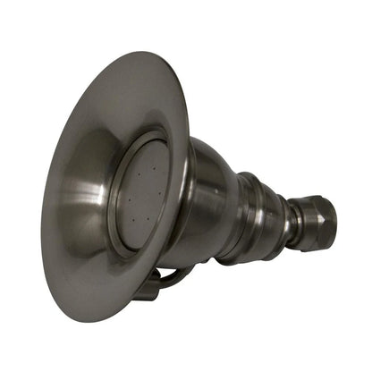 Round Rainfall Showerhead with Spray Holes - Solid Brass Construction with Adjustable Ball Joint by Whitehaus