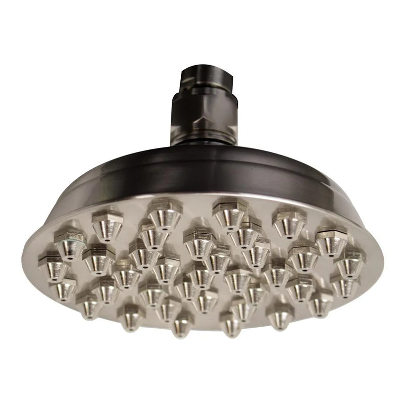 Small Sunflower Rainfall Showerhead with 37 nozzles - Solid Brass Construction with Adjustable Ball Joint by Whitehaus