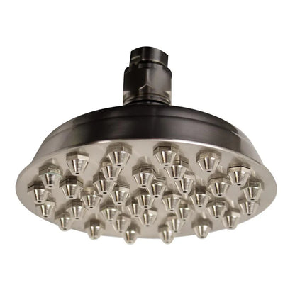 Small Sunflower Rainfall Showerhead with 37 nozzles - Solid Brass Construction with Adjustable Ball Joint by Whitehaus