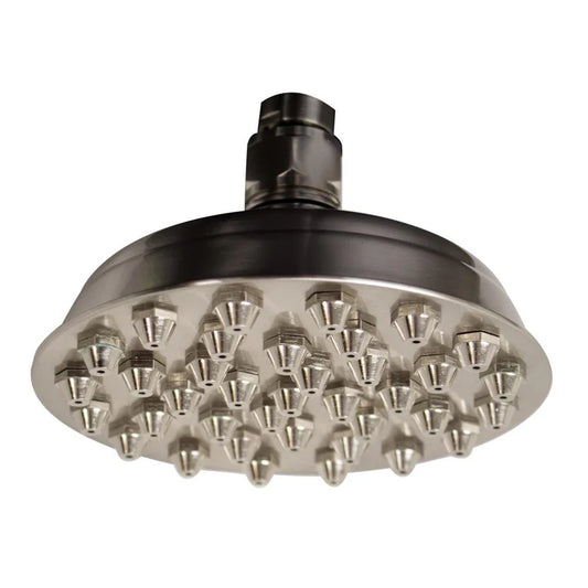 Small Sunflower Rainfall Showerhead with 37 nozzles - Solid Brass Construction with Adjustable Ball Joint by Whitehaus
