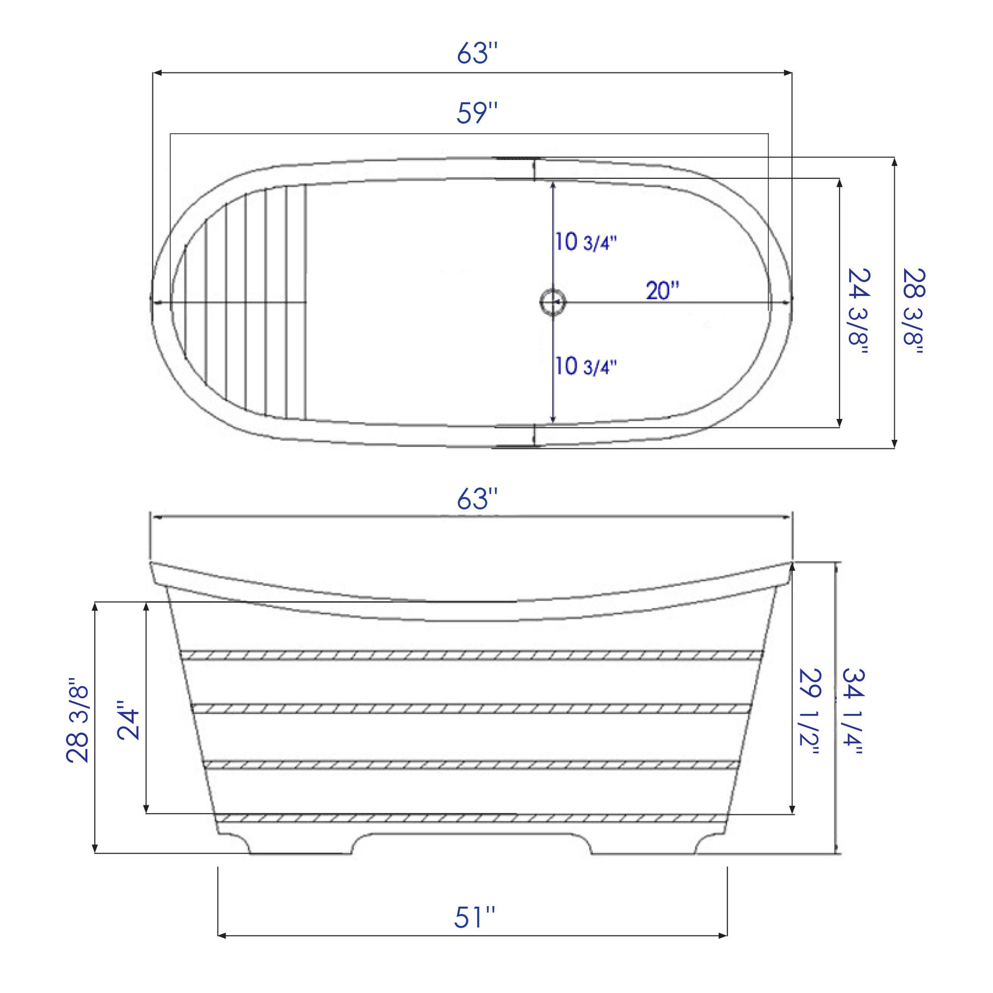 Free Standing Cedar Wooden Bathtub by Alfi