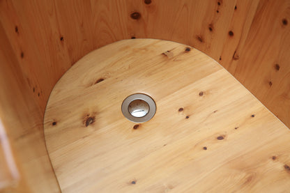 Free Standing Cedar Wooden Bathtub with Tub Filler by Alfi