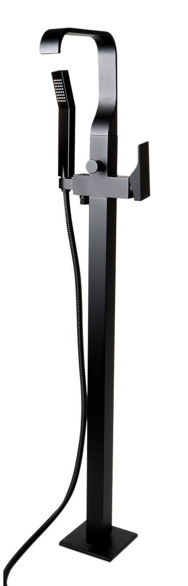 Floor Mount Tub Filler with Shower Head Polished/Brushed by Alfi