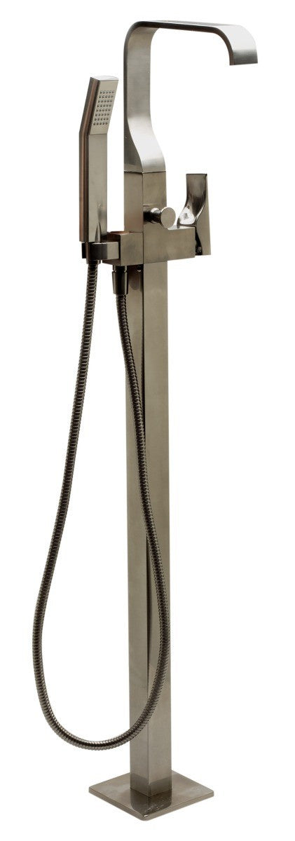 Floor Mount Tub Filler with Shower Head Polished/Brushed by Alfi