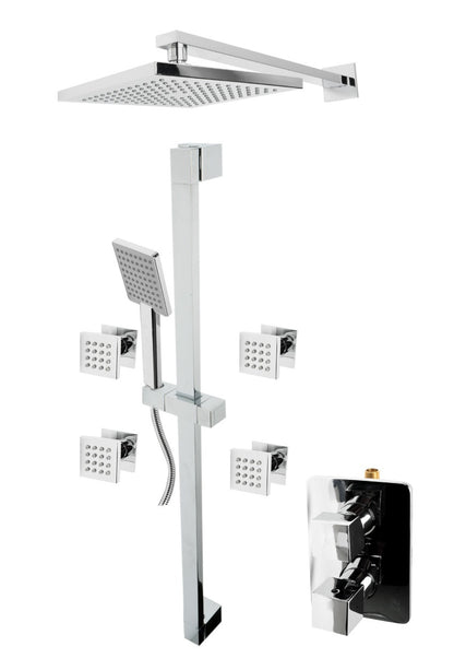 3 Way Thermostatic Shower Set with Body Sprays by Alfi
