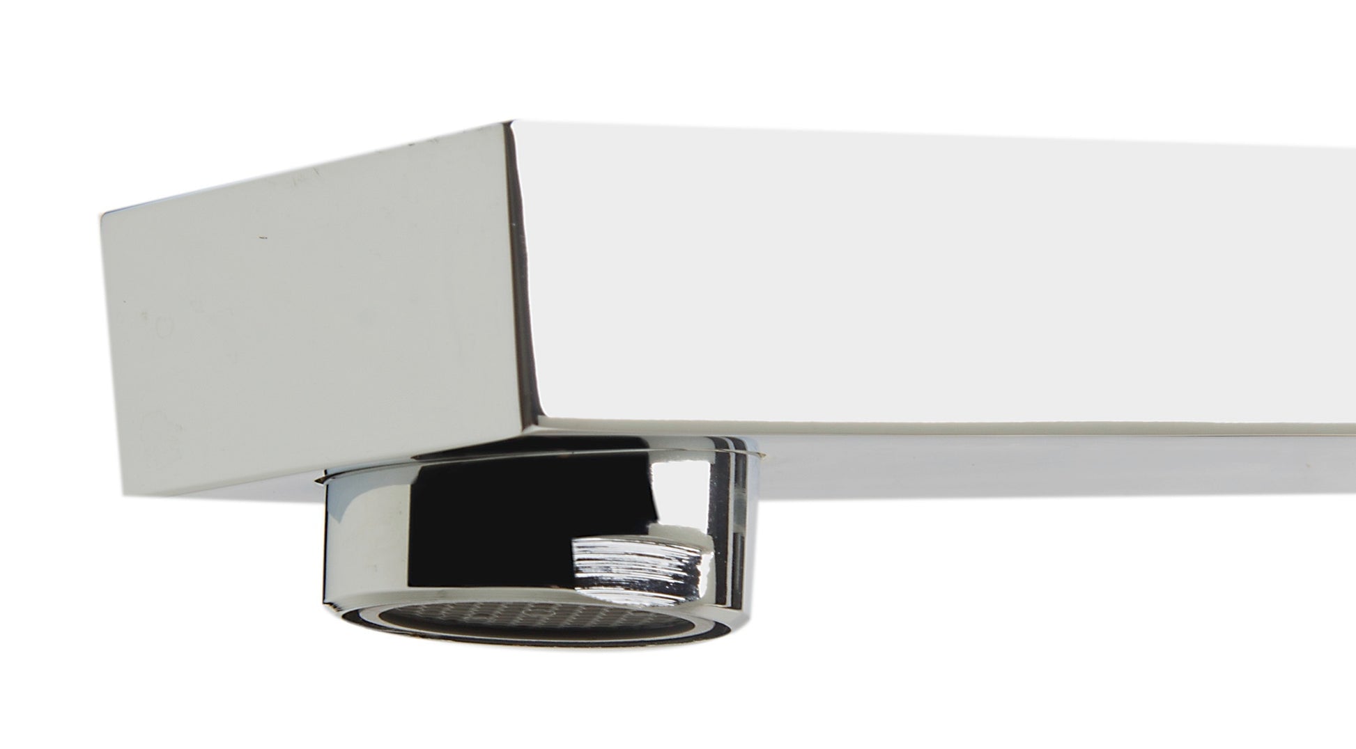 Deck Mounted Tub Filler and Square Hand Held Shower Head by Alfi