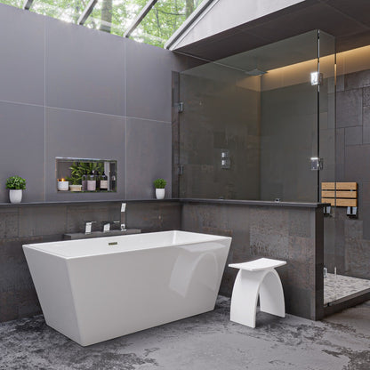 Deck Mounted Three Hole Bathroom Tub Filler & Shower Head by Alfi