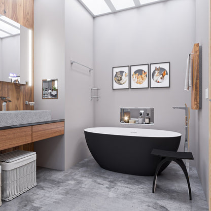 Single Hole Floor Mounted Tub Filler by Alfi