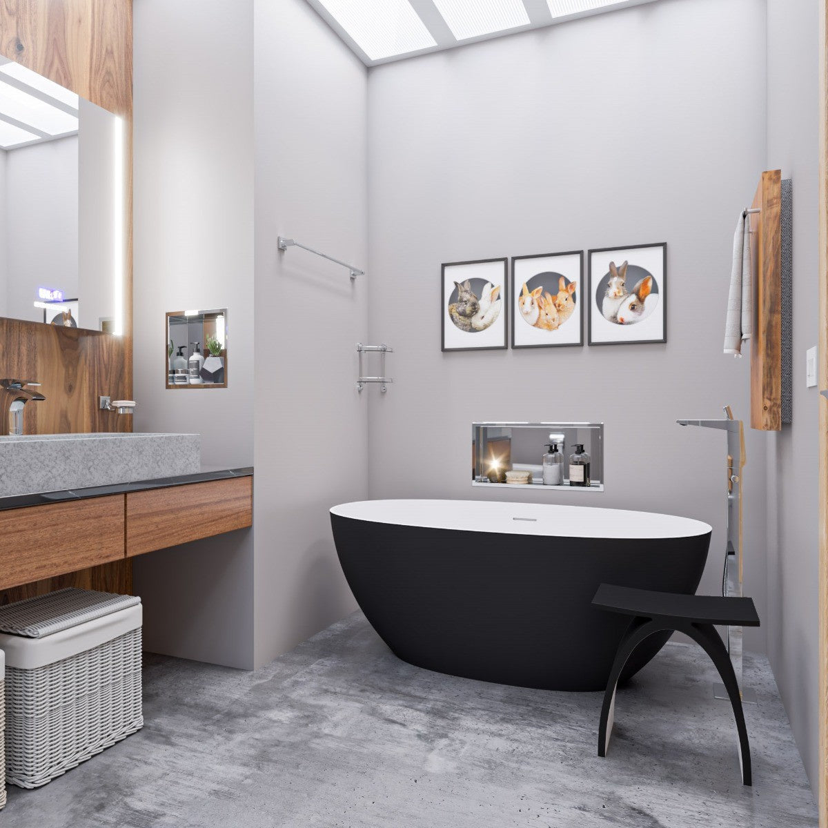 Single Hole Floor Mounted Tub Filler by Alfi