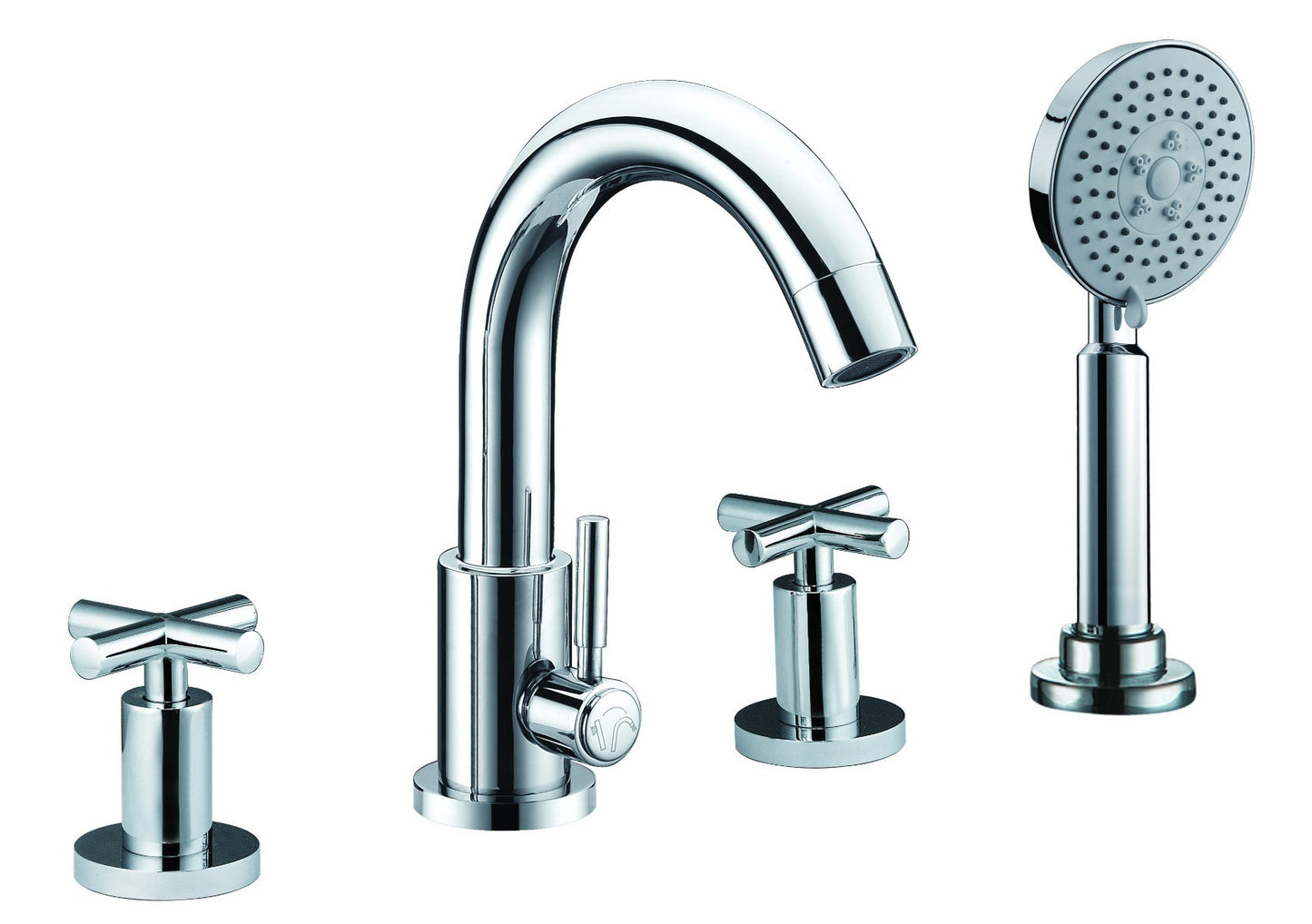 Deck Mounted Tub Filler with Hand Held Showerhead by Alfi